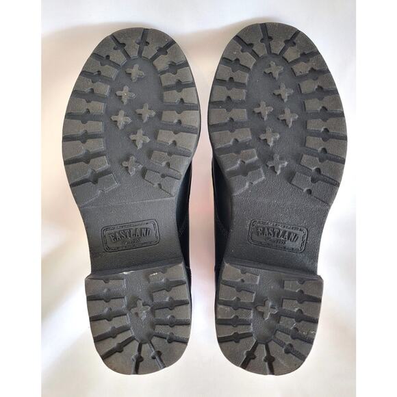 Eastland Overdrive Black Leather Boots Womens 6M Cap Toe Lace Up - Picture 6 of 8